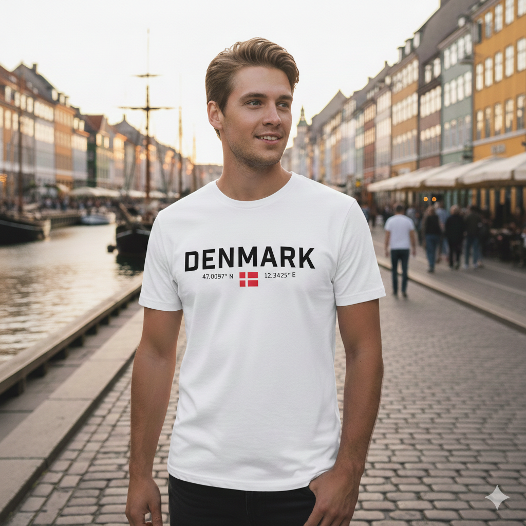 Denmark - Unisex organic cotton t-shirt